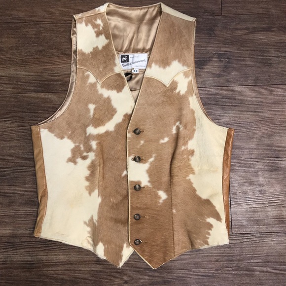 cowhide vest